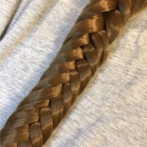 Auburn / red braided hair extension